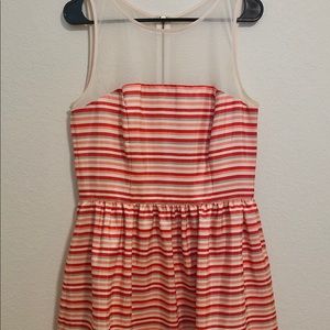 Taylor Striped Fit and Flare Party Dress